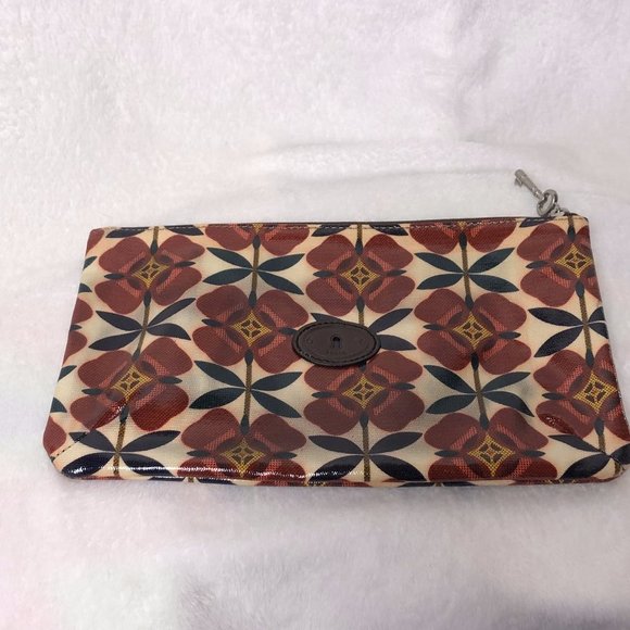 Fossil Handbags - Fossil Key-per Coated Cotton Large Envelope Clutch